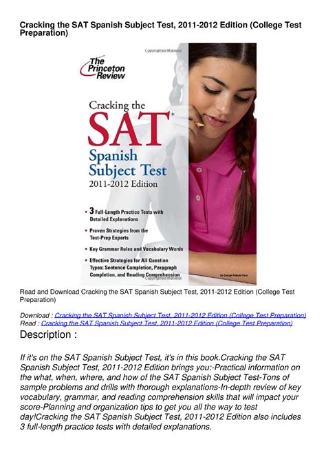 is sat spanish subject test hard|sat spanish study guide pdf.